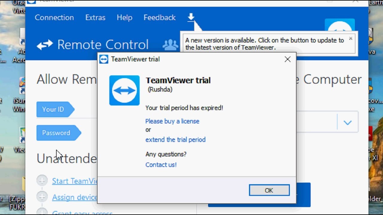 teamviewer trial version expired crack