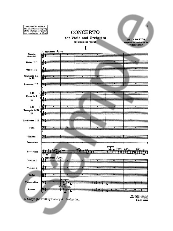 bartok viola concerto sheet music